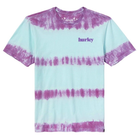 Hurley Other - Hurley Purple Blue Tie Dye Everyday Washed Tracker T Shirt NEW Large 100% Cotton